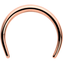 Load image into Gallery viewer, 14G 3/8 Rose Gold Tone Pincher Crescent Taper
