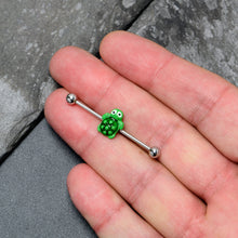 Load image into Gallery viewer, 14G Texture Turtle Industrial Barbell 38mm
