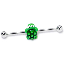 Load image into Gallery viewer, 14G Texture Turtle Industrial Barbell 38mm
