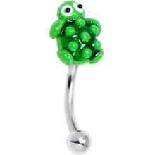 Load image into Gallery viewer, 16G 5/16 Texture Turtle Curved Eyebrow Ring
