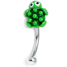 Load image into Gallery viewer, 16G 5/16 Texture Turtle Curved Eyebrow Ring
