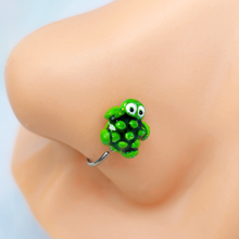 Load image into Gallery viewer, 20G 5/16 Texture Turtle Nose Hoop
