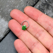 Load image into Gallery viewer, 16G 3/8 Texture Turtle BCR Captive Ring
