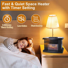 Load image into Gallery viewer, 800W Artificial Flame Stove Electric Fireplace Heater
