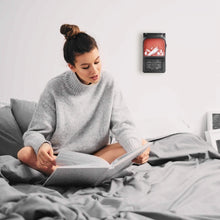 Load image into Gallery viewer, 800w Plug-In Space Heater Wall Outlet with 360° Rotatable Plug
