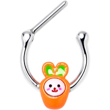 Load image into Gallery viewer, 16G 5/16 Surprise Carrot Easter Bunny Cartilage Clicker
