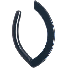 Load image into Gallery viewer, Clear CZ Gem Black Forward Facing Hinged Belly Hoop
