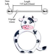 Load image into Gallery viewer, 14G 9/16 Moo Cow Nipple Shield Set
