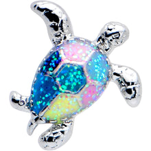 Load image into Gallery viewer, 16G 1/4 Glitter Turtle Cartilage Tragus Earring
