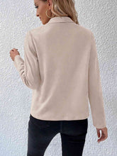 Load image into Gallery viewer, Classic Minimalist Collared Long Sleeve Jacket for Women – Minimalist &amp; Lightweight Everyday Outerwear
