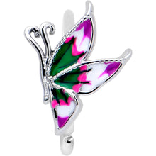 Load image into Gallery viewer, 20G 5/16 Profile Butterfly Nose Hoop
