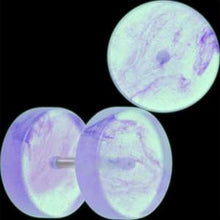 Load image into Gallery viewer, Glow in the Dark Two Tone Cheater Plug Set
