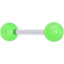 Load image into Gallery viewer, Color Acrylic Ball Tongue Ring Surgical Steel Barbell
