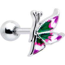 Load image into Gallery viewer, 16G 1/4 Profile Butterfly Cartilage Tragus Earring
