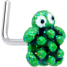 Load image into Gallery viewer, 20G 7mm Texture Turtle L Shape Nose Ring
