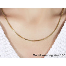 Load image into Gallery viewer, 1.6mm 14K Yellow Gold Classic Box Chain
