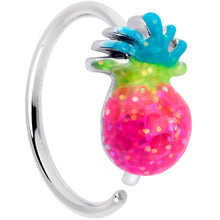 Load image into Gallery viewer, 20G 5/16 Hot Tropical Pineapple Nose Hoop
