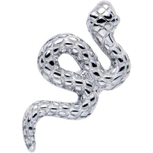 Load image into Gallery viewer, Coiled Serpent Snake Barbell Tongue Ring

