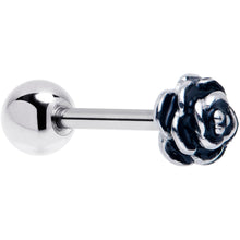 Load image into Gallery viewer, Retro Flower Rose Barbell Tongue Ring
