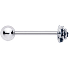Load image into Gallery viewer, Retro Flower Rose Barbell Tongue Ring
