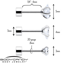 Load image into Gallery viewer, Clear Simplistic Heart Star CZ Flat Back Stud Earrings - 3 Pairs
