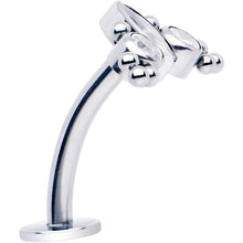 Load image into Gallery viewer, Gem Trio Titanium Push In Threadless Floating Belly Ring

