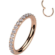 Load image into Gallery viewer, Micro Gem Titanium Hinged Nose Hoop
