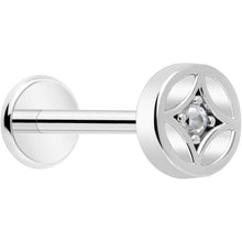 Load image into Gallery viewer, 18G 5/16 CZ Gem Star Threadless Push In Labret Monroe Tragus
