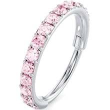 Load image into Gallery viewer, Micro Gem Titanium Hinged Nose Hoop
