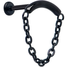 Load image into Gallery viewer, 18G 5/16 Titanium Threadless Chain Dangle Hidden Helix Earring
