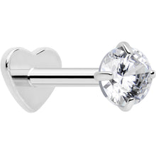 Load image into Gallery viewer, 18G 5/16 CZ Implant Grade Titanium Reversible Threadless Flatback
