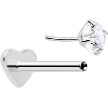 Load image into Gallery viewer, 18G 5/16 CZ Implant Grade Titanium Reversible Threadless Flatback
