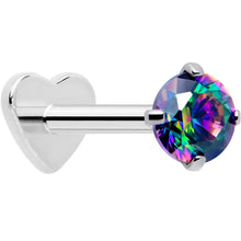 Load image into Gallery viewer, 18G 5/16 CZ Implant Grade Titanium Reversible Threadless Flatback

