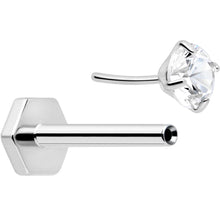 Load image into Gallery viewer, 18G 5/16 CZ Implant Grade Titanium Reversible Threadless Flatback
