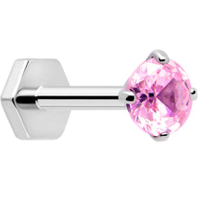 Load image into Gallery viewer, 18G 5/16 CZ Implant Grade Titanium Reversible Threadless Flatback
