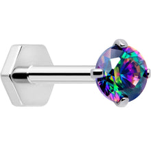 Load image into Gallery viewer, 18G 5/16 CZ Implant Grade Titanium Reversible Threadless Flatback
