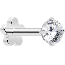 Load image into Gallery viewer, 18G 5/16 CZ Implant Grade Titanium Reversible Threadless Flatback
