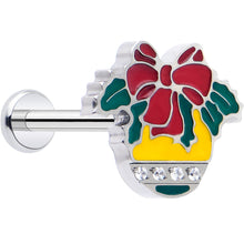 Load image into Gallery viewer, Christmas Flat Back Earring - Holiday Ornament

