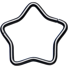 Load image into Gallery viewer, 20G Seamless Hollow Star Nose Hoop Surgical Steel
