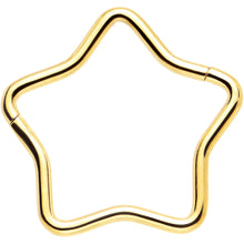 Load image into Gallery viewer, 20G Seamless Hollow Star Nose Hoop Surgical Steel
