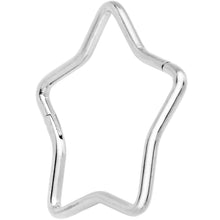 Load image into Gallery viewer, 20G Seamless Hollow Star Nose Hoop Surgical Steel
