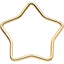 Load image into Gallery viewer, 20G Seamless Hollow Star Nose Hoop Surgical Steel
