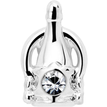 Load image into Gallery viewer, 20G 7mm Clear Gem Champagne Dreams L Shape Nose Ring
