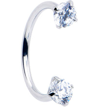 Load image into Gallery viewer, Double Gem Horseshoe Nose Ring Kit with Ball Grabber
