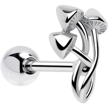 Load image into Gallery viewer, Trippy Mushroom Trio Barbell Tongue Ring
