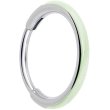 Load image into Gallery viewer, 20G Implant Grade Titanium  Glow in the Dark Hinged Segment Nose Hoop
