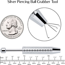 Load image into Gallery viewer, Silver Piercing Ball Grabber Tool 2.48 Inch Length
