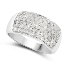 Load image into Gallery viewer, 1.21 Carat Genuine White Diamond .925 Sterling Silver Ring
