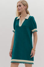 Load image into Gallery viewer, Trendy Contrast Short Sleeve Mini Dress Soft &amp; Comfortable Casual Dress for Women
