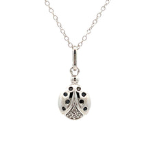 Load image into Gallery viewer, .08ct Black Diamond Animal Pendant Sterling Silver
